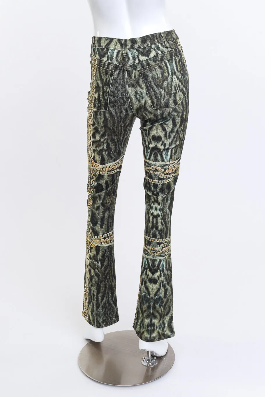 2003 F/W Leopard & Chain Jeans
