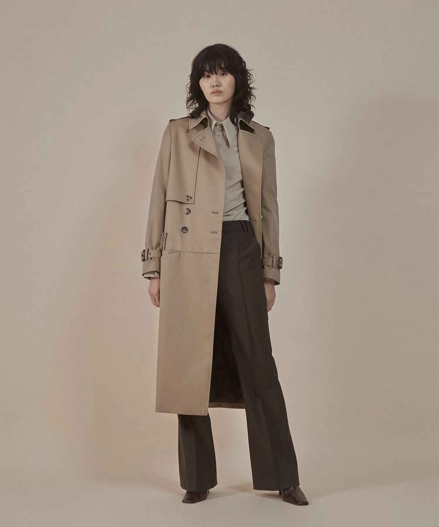 [50% OFF] Low-rise trousers trench coat