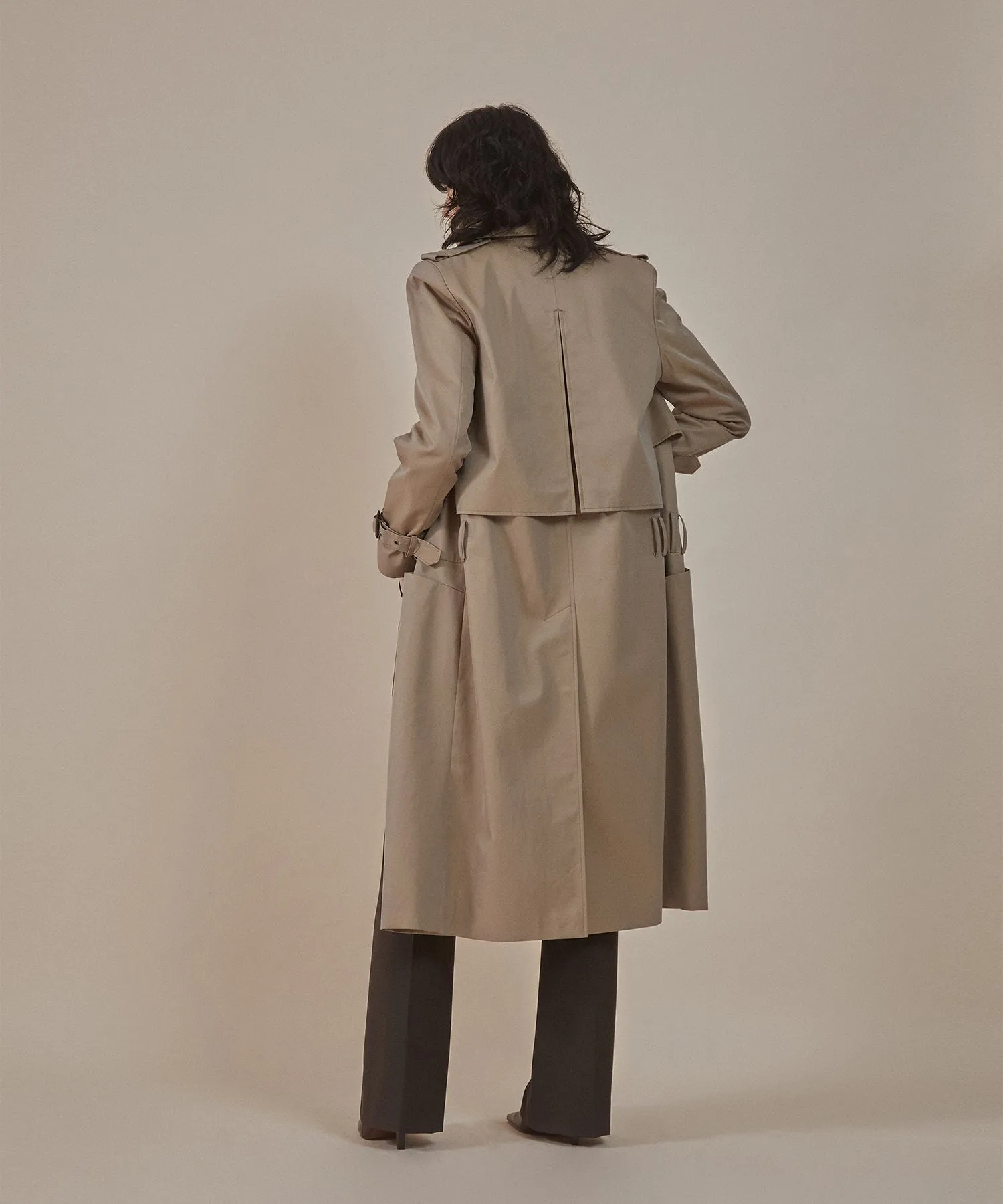 [50% OFF] Low-rise trousers trench coat