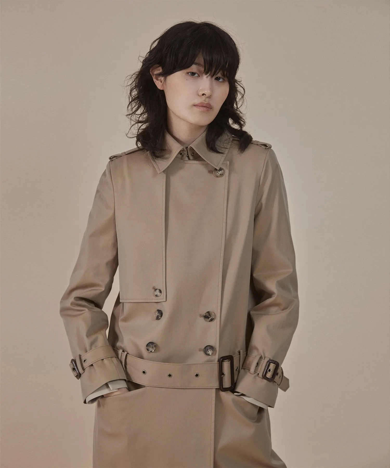 [50% OFF] Low-rise trousers trench coat