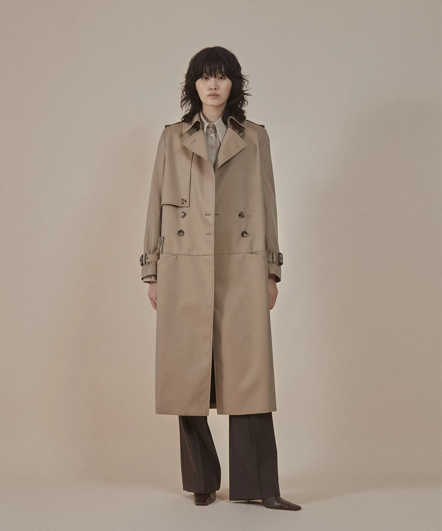 [50% OFF] Low-rise trousers trench coat