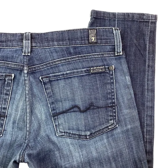 7 For All Mankind Straight Leg Jeans Blue