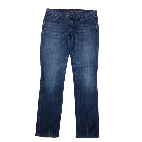 7 For All Mankind Straight Leg Jeans Blue