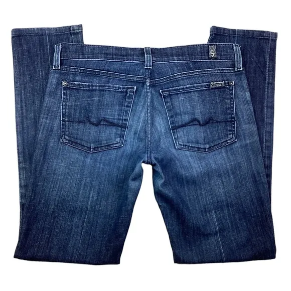 7 For All Mankind Straight Leg Jeans Blue