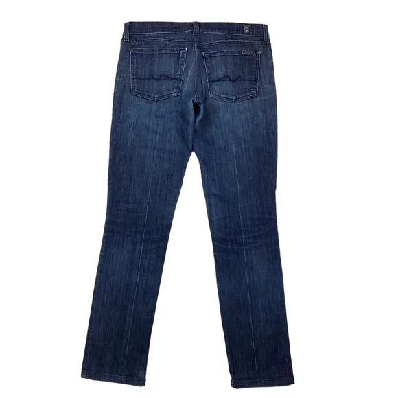 7 For All Mankind Straight Leg Jeans Blue