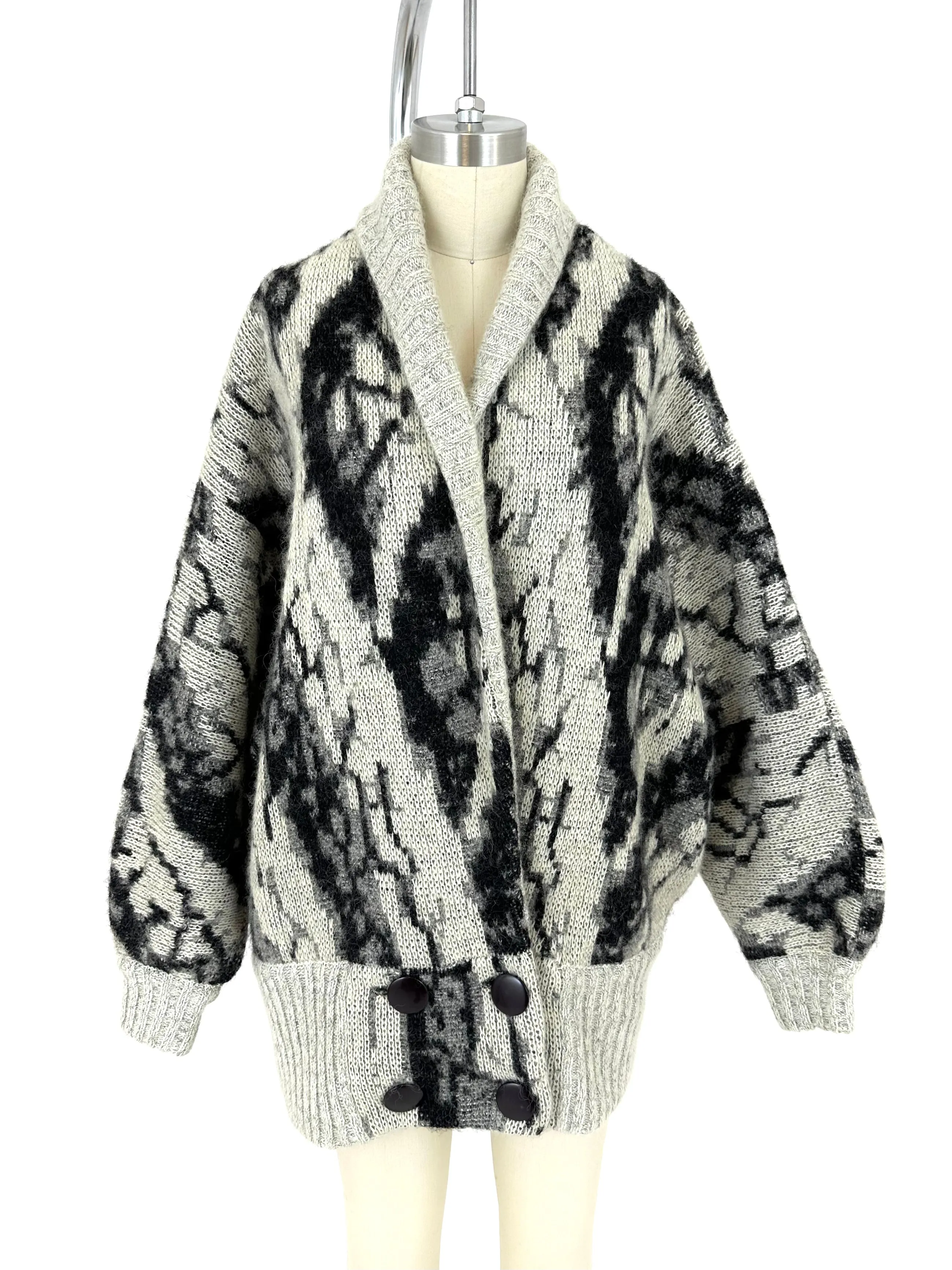 90s Mohair Intarsia Cardigan