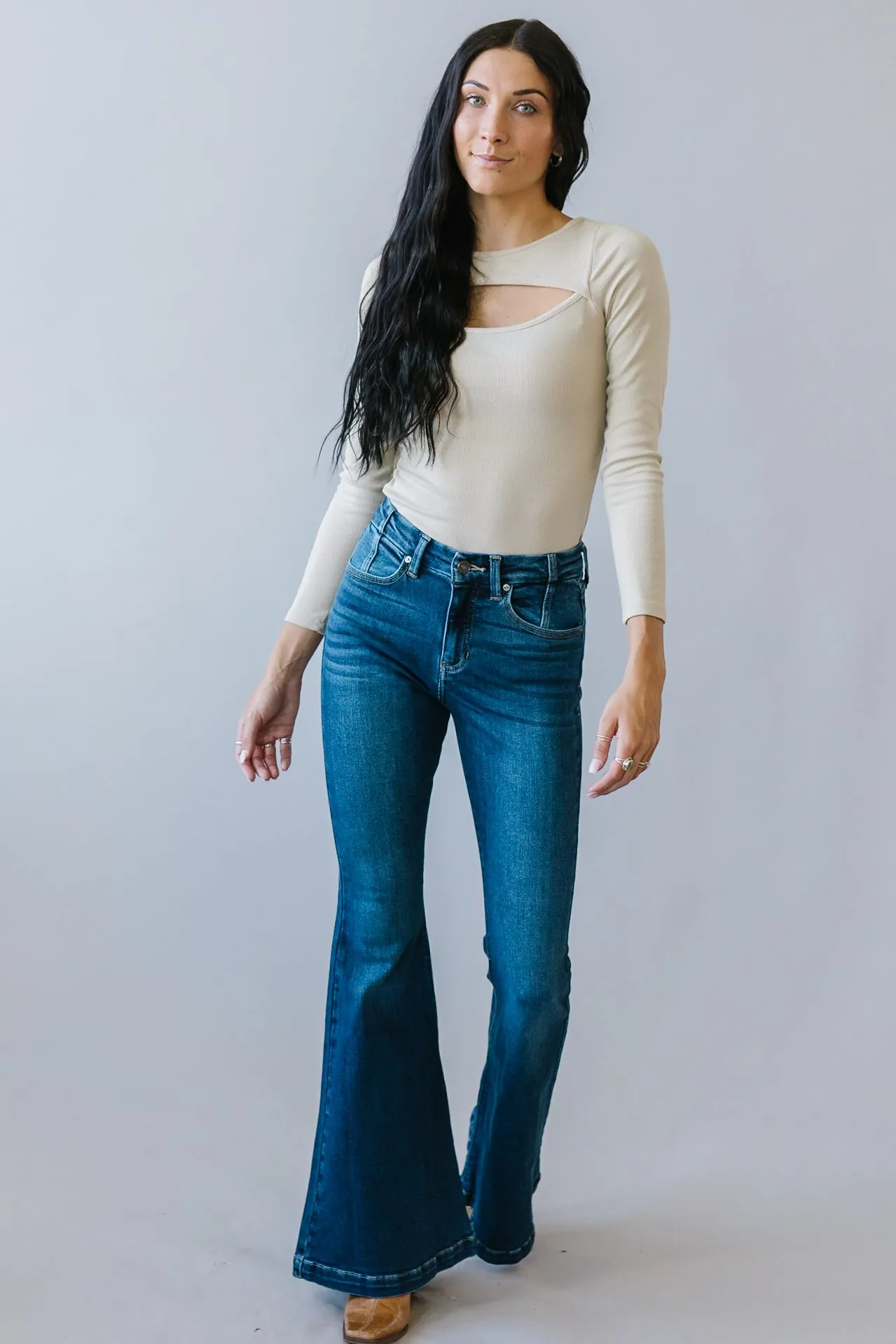 Abbey Road Super Flare Jeans by Kancan