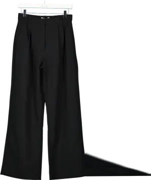Abercrombie & Fitch Black Sloane Tailored Wide Leg Trousers W27