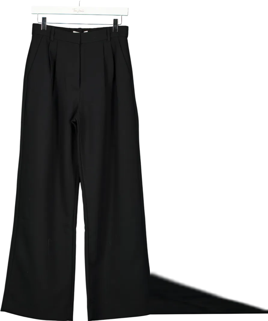 Abercrombie & Fitch Black Sloane Tailored Wide Leg Trousers W27