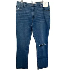 Abercrombie &amp; Fitch The 90s Slim Straight Jeans Medium Wash 18 Short NWT