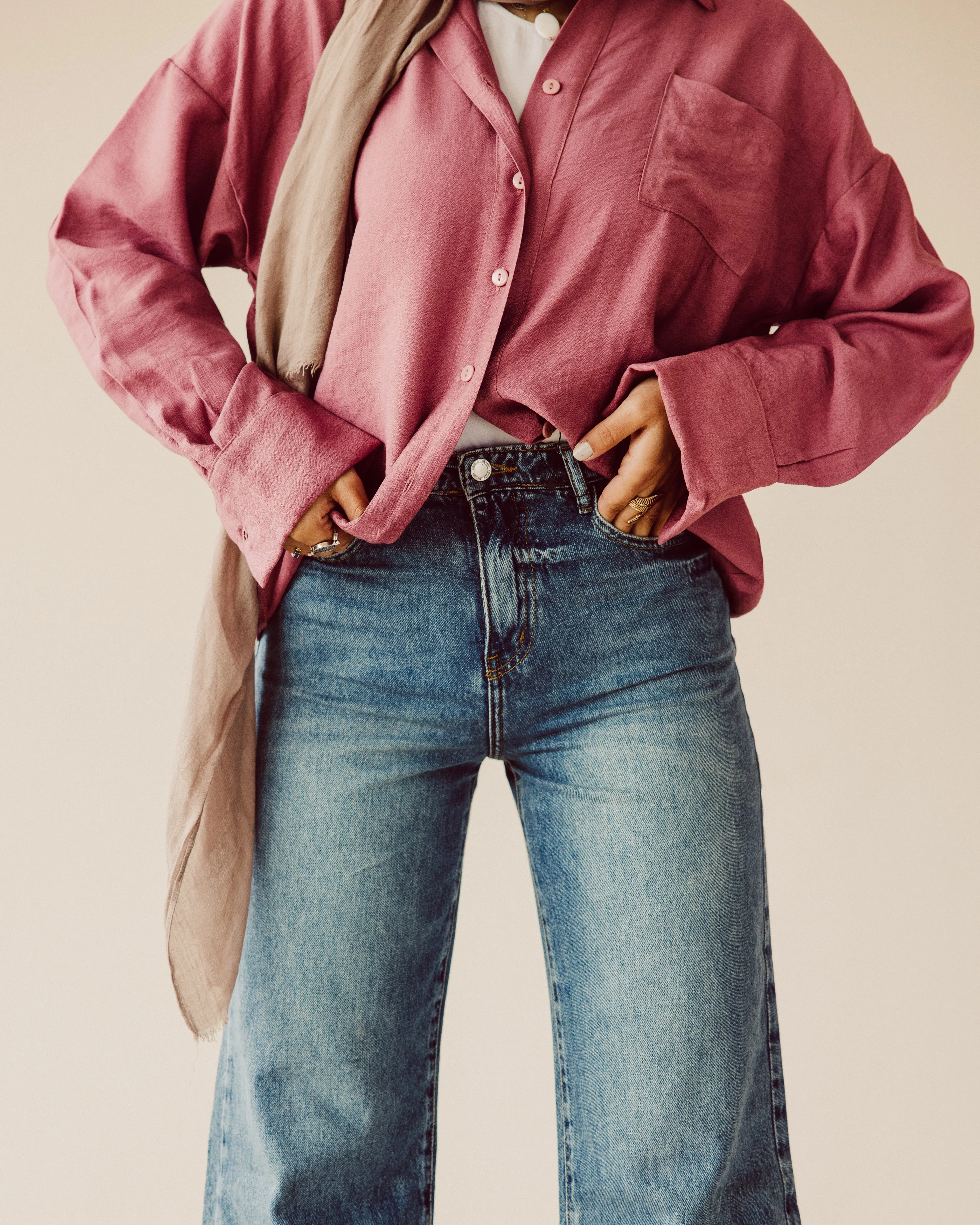 Acid Blue Wide Leg jeans
