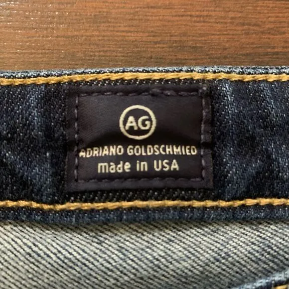 Adriano Goldschmied dark wash The Aubrey skinny straight jeans size 32