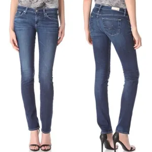 Adriano Goldschmied dark wash The Aubrey skinny straight jeans size 32