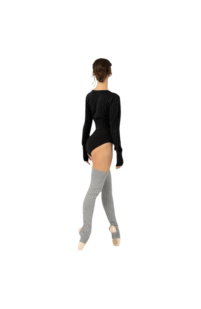 Adult Hope Twist Front Crop Top Knit Sweater