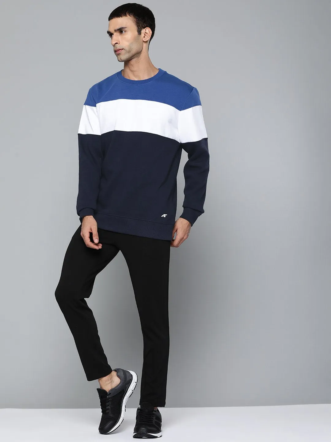 Alcis Men Casual Navy Blue Sweatshirts