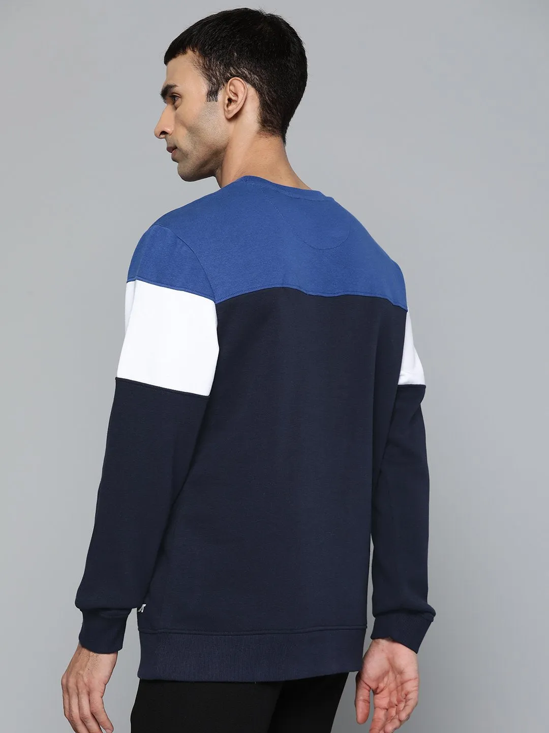 Alcis Men Casual Navy Blue Sweatshirts