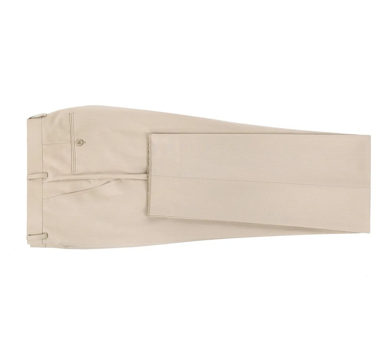 Alessandro Vitello by Renoir Beige Classic Fit Flat Front Suit Separate Pants 201-3
