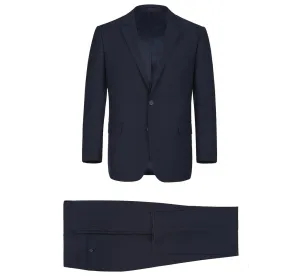 Alessandro Vitello by Renoir Dark Navy 2-Piece Classic Fit Single Breasted Notch Lapel Suit 201-2