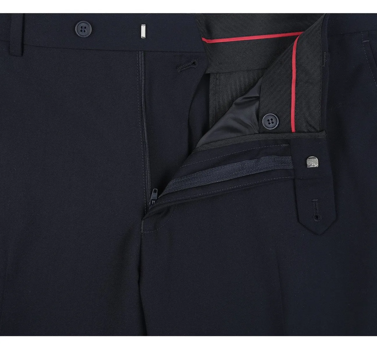 Alessandro Vitello by Renoir Dark Navy Classic Fit Flat Front Suit Separate Pants 201-2
