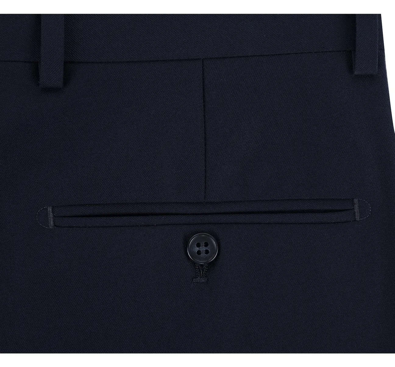 Alessandro Vitello by Renoir Dark Navy Classic Fit Flat Front Suit Separate Pants 201-2