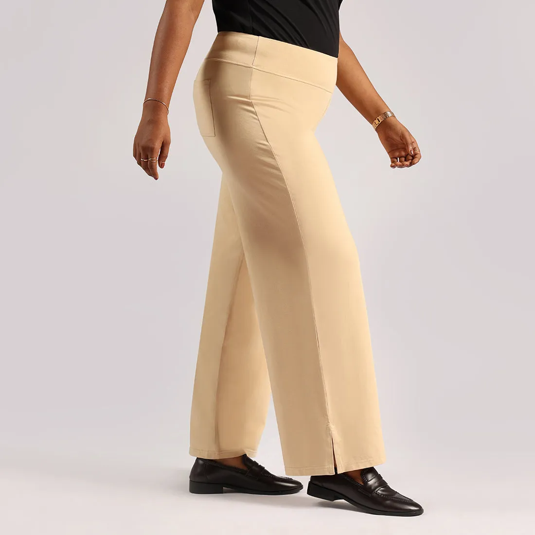 AM:PM Air Wide Trousers - Cotton Tall