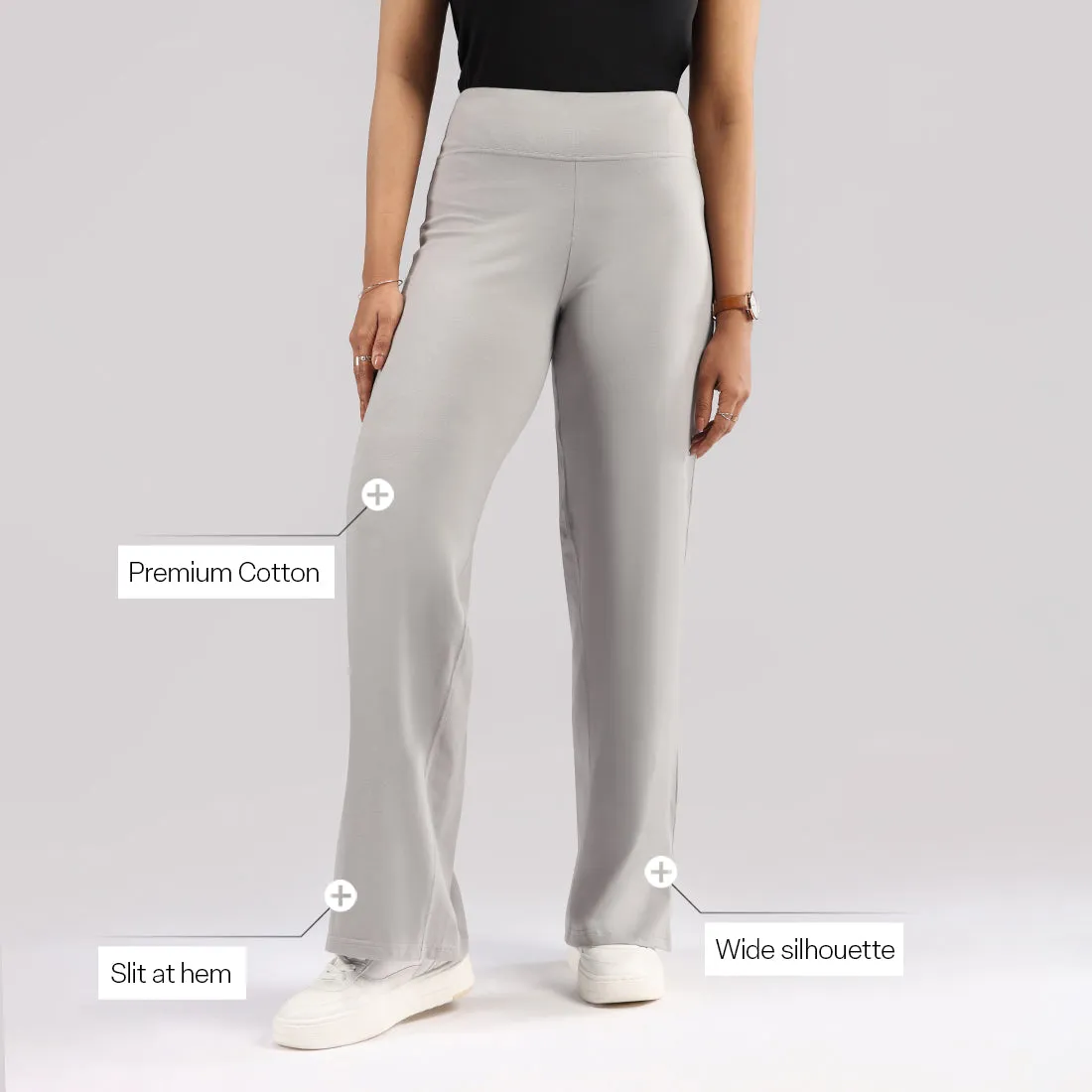 AM:PM Air Wide Trousers - Cotton Tall