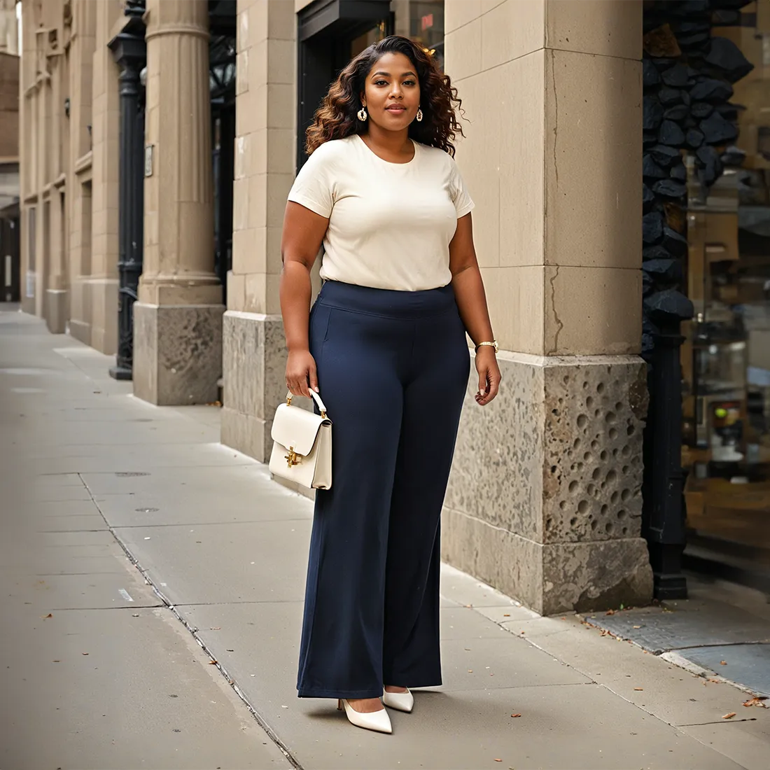 AM:PM Air Wide Trousers - Cotton Tall