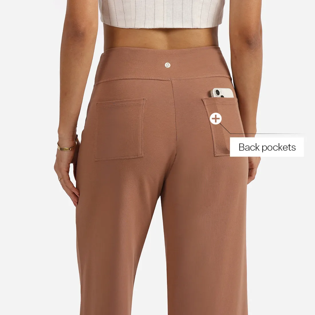 AM:PM Air Wide Trousers - Cotton Tall