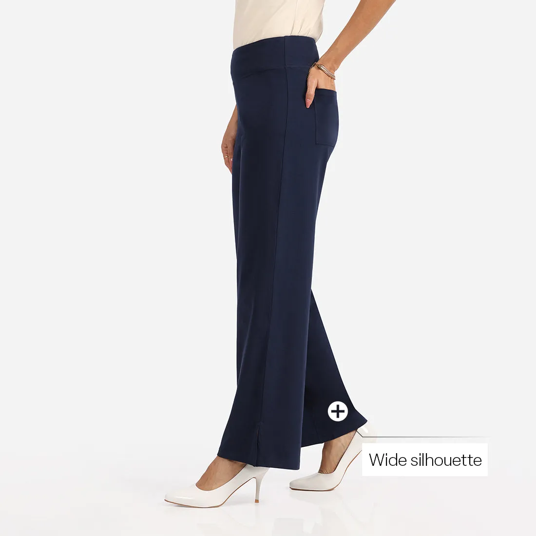 AM:PM Air Wide Trousers - Cotton Tall