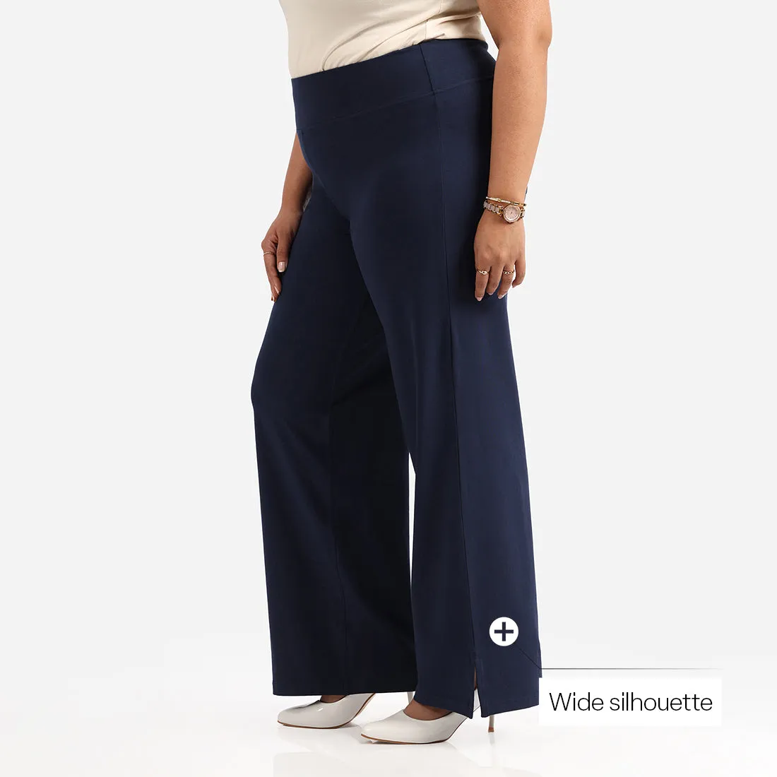 AM:PM Air Wide Trousers - Cotton Tall
