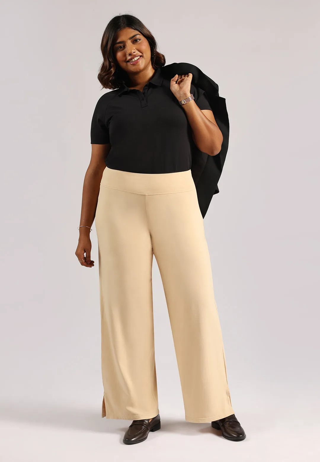 AM:PM Air Wide Trousers - Cotton Tall