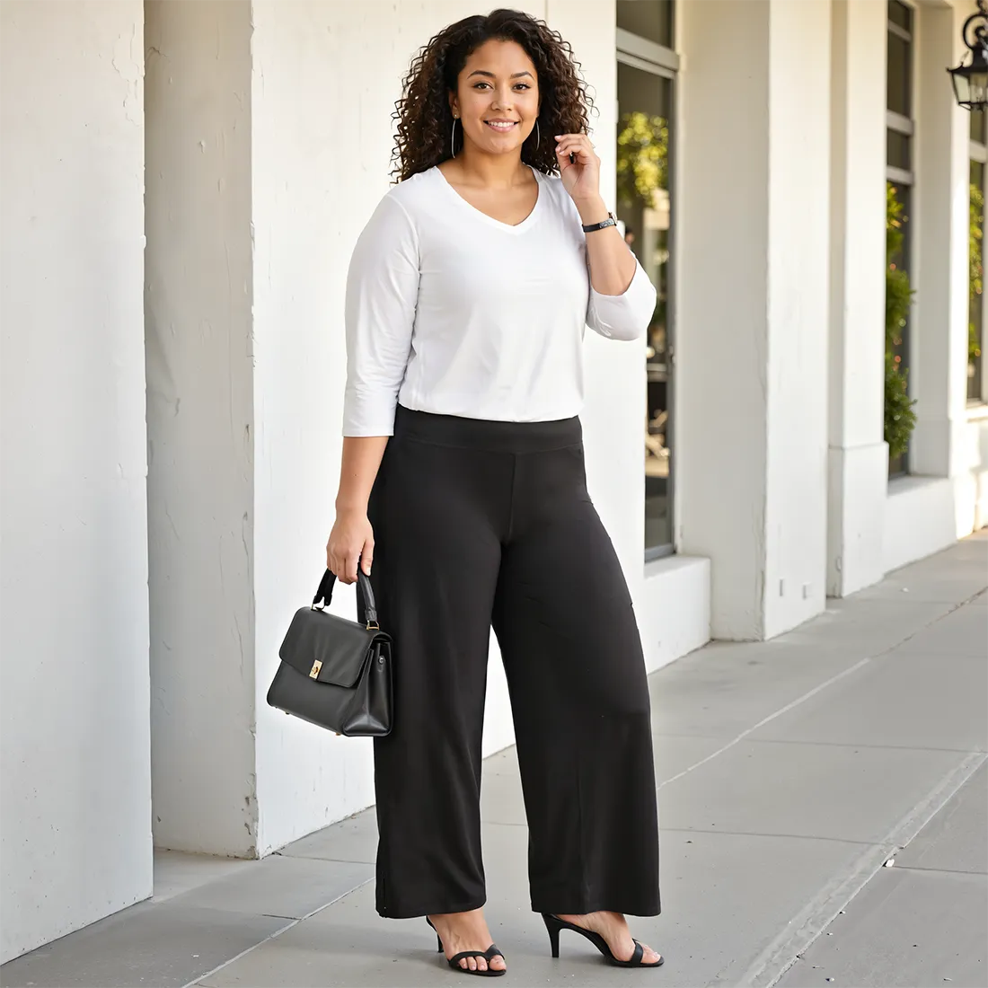 AM:PM Air Wide Trousers - Cotton Tall