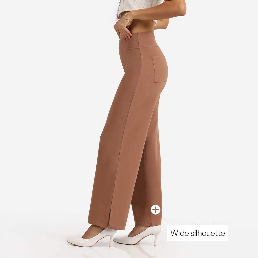 AM:PM Air Wide Trousers - Cotton Tall