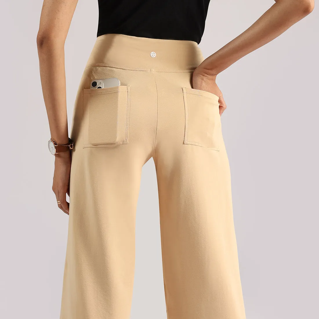 AM:PM Air Wide Trousers - Cotton Tall