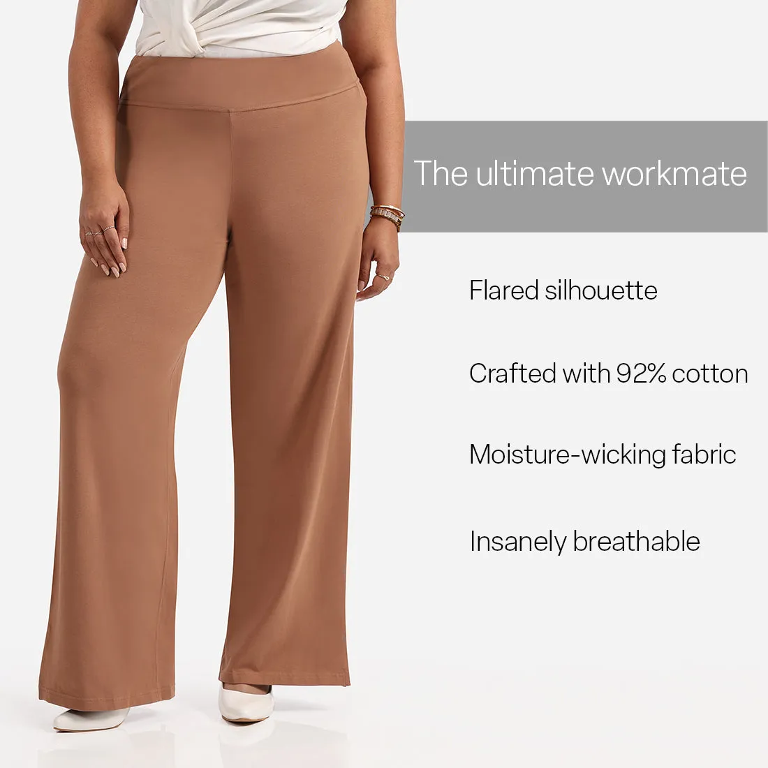 AM:PM Air Wide Trousers - Cotton Tall