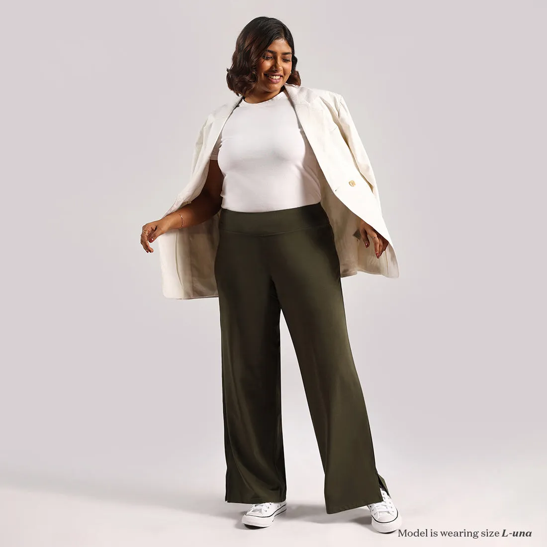 AM:PM Air Wide Trousers - Cotton Tall