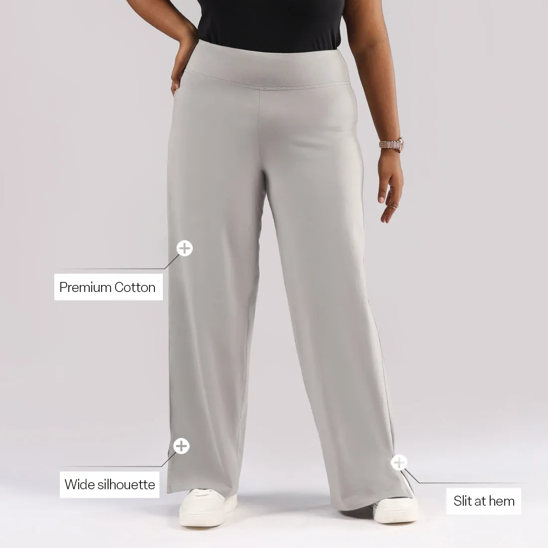 AM:PM Air Wide Trousers - Cotton Tall