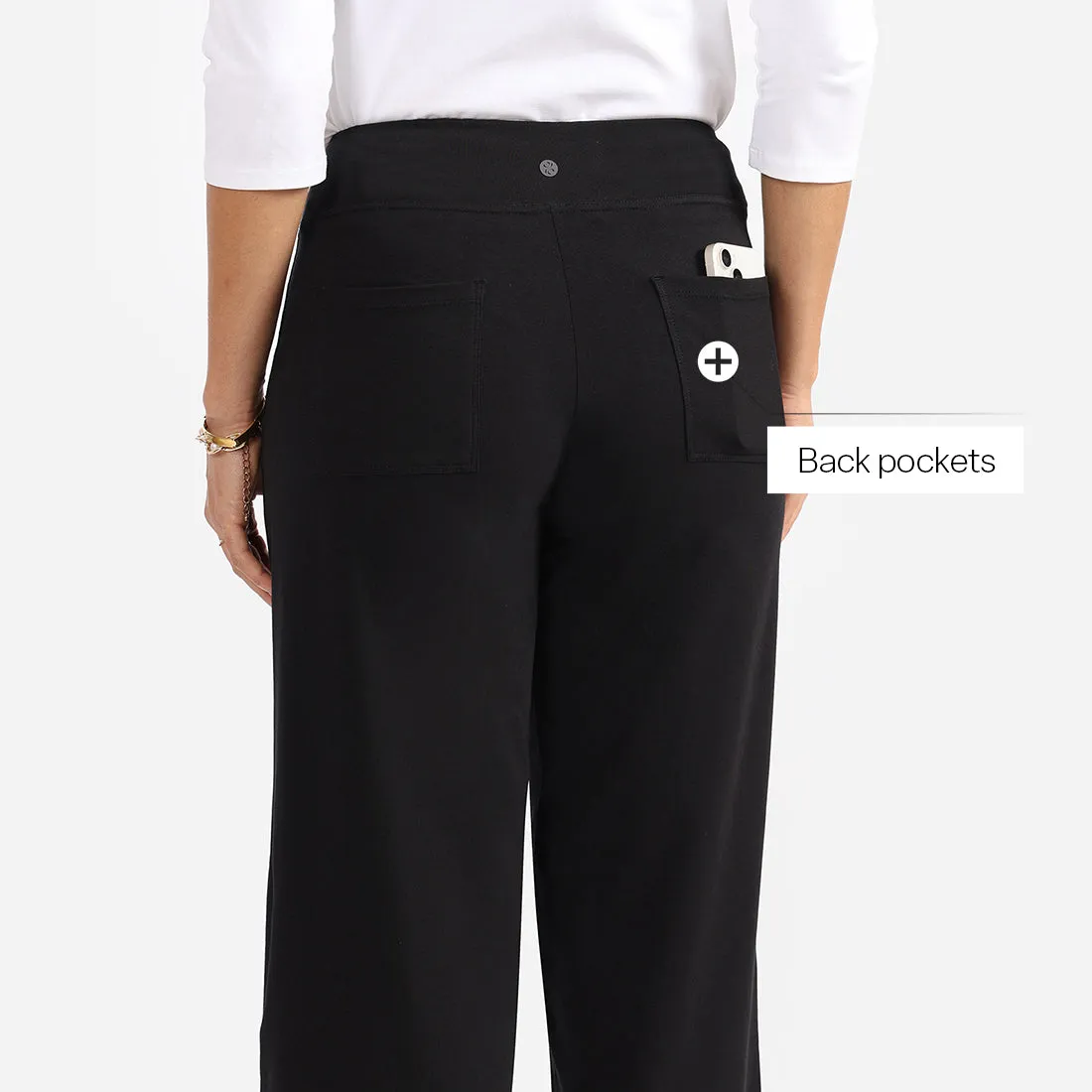 AM:PM Air Wide Trousers - Cotton Tall