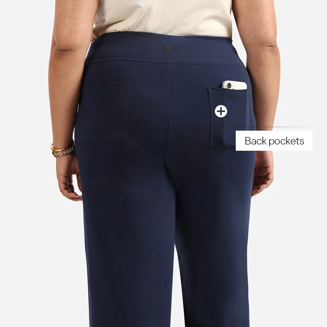 AM:PM Air Wide Trousers - Cotton Tall