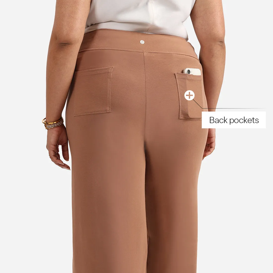 AM:PM Air Wide Trousers - Cotton Tall