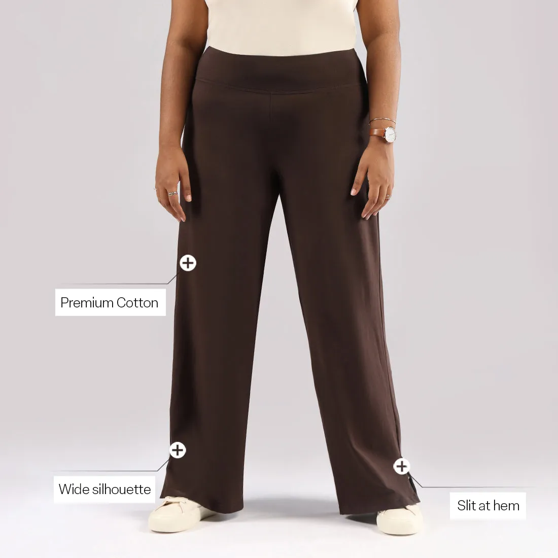 AM:PM Air Wide Trousers - Cotton Tall