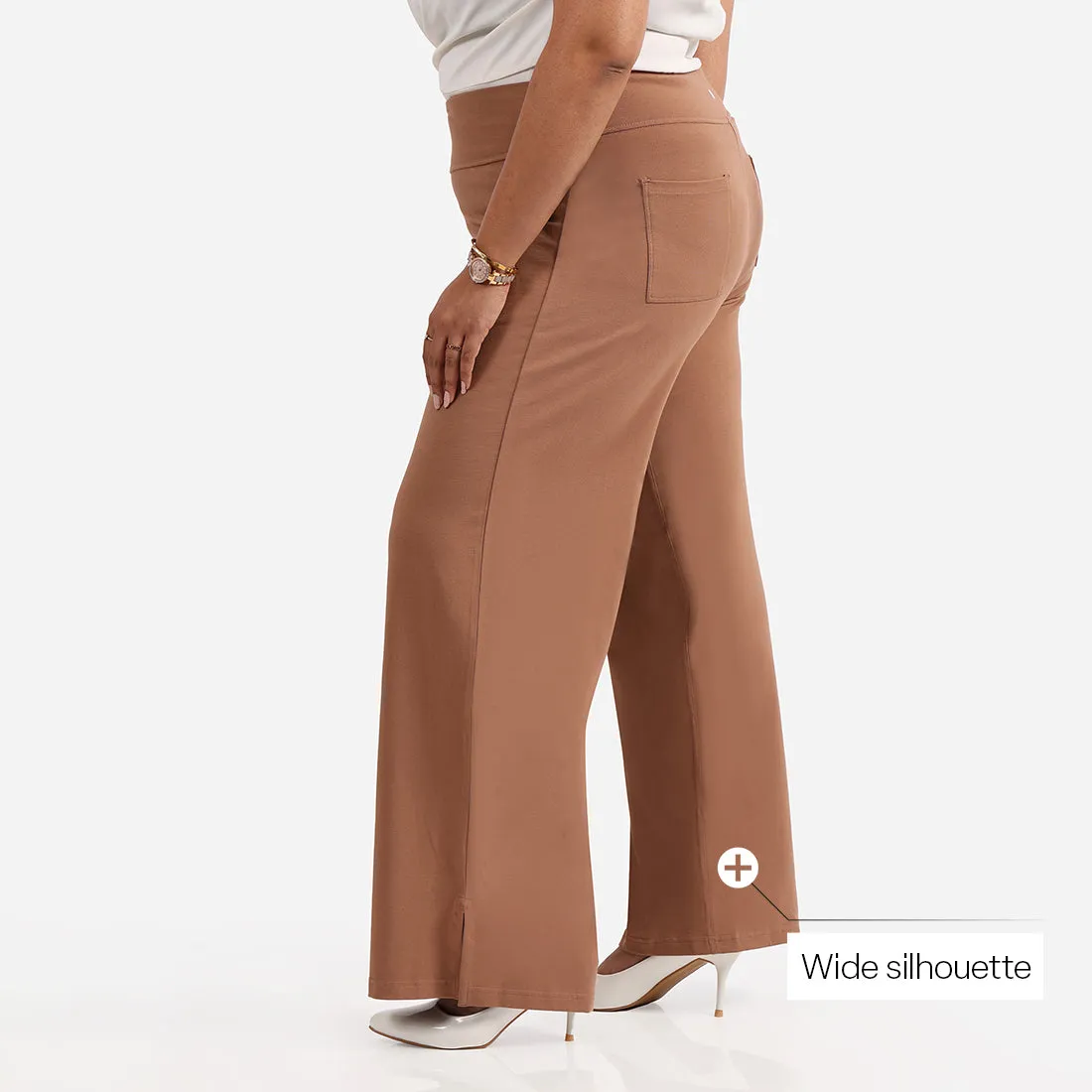 AM:PM Air Wide Trousers - Cotton Tall