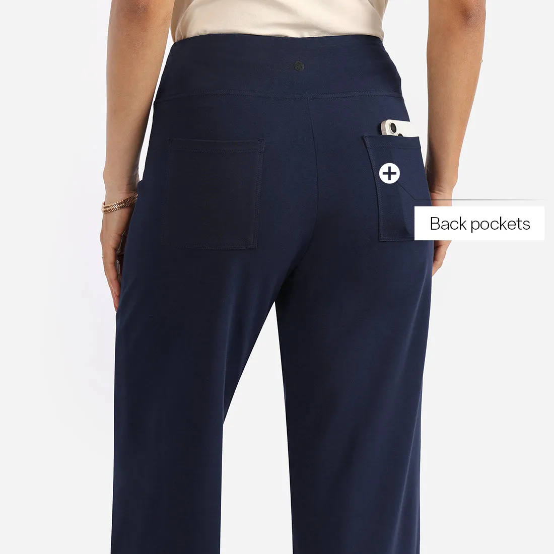 AM:PM Air Wide Trousers - Cotton Tall