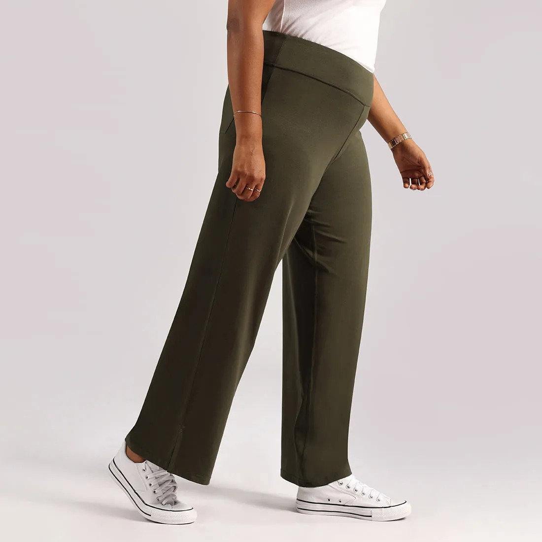 AM:PM Air Wide Trousers - Cotton Tall
