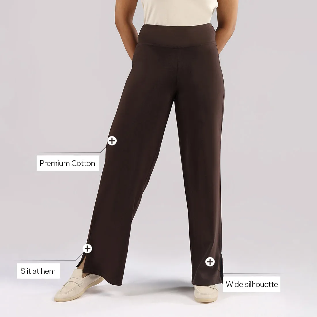 AM:PM Air Wide Trousers - Cotton Tall