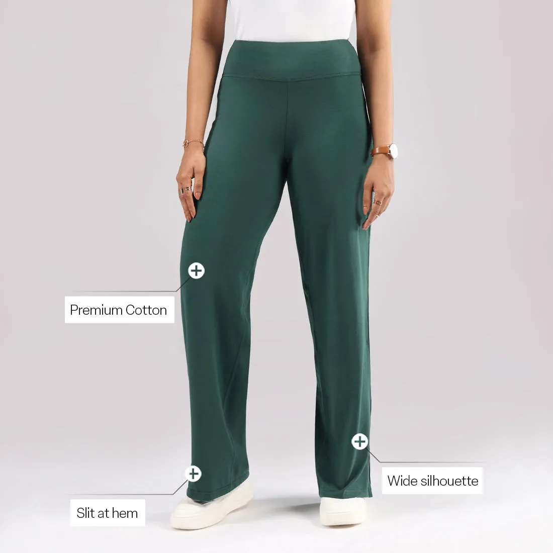 AM:PM Air Wide Trousers - Cotton Tall