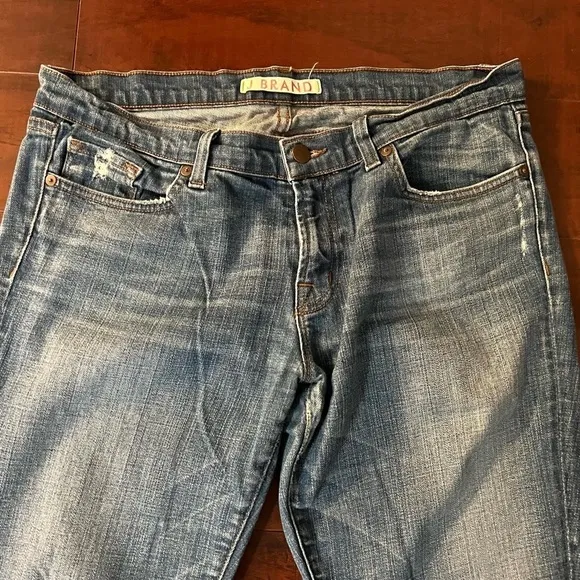 ANTHROPOLOGIE J Brand Denim Pencil Leg Mid Rise Jeans Size 31