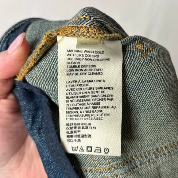 Anthropologie Pilcro Ultra High-Rise Seamed Wide-Leg Jeans size 25 Petite