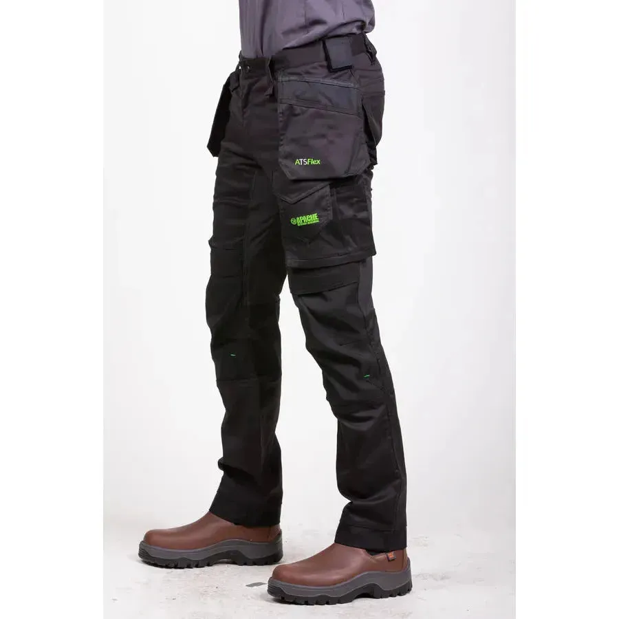 Apache Bancroft Slim Fit Stretch Holster Trousers - Black