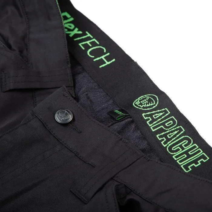 Apache Bancroft Slim Fit Stretch Holster Trousers - Black